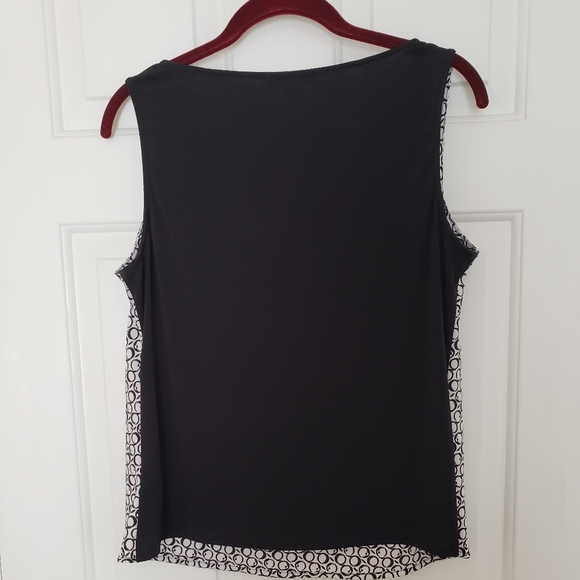 Ellen Tracy Stylish Sleeveless Top - Picture 2 of 4